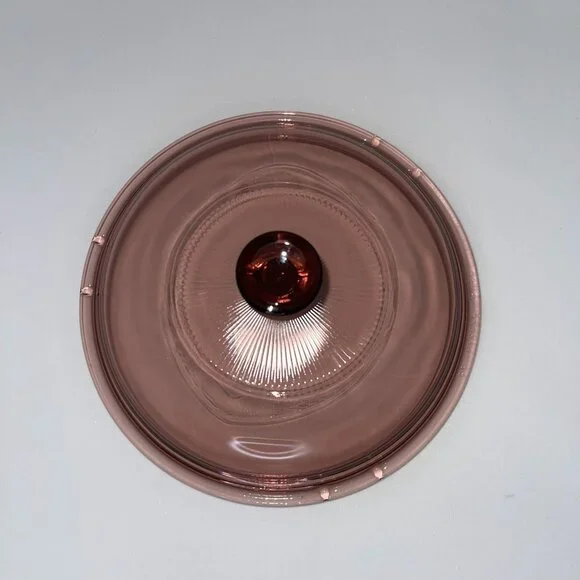 Rare Vintage Corning Ware Double Boiler Insert Lid V20B Vision Purple Cranberry